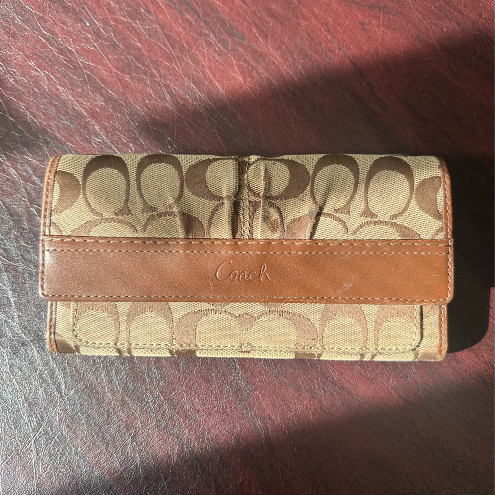 Vintage Coach Wallet with Signature Monogram